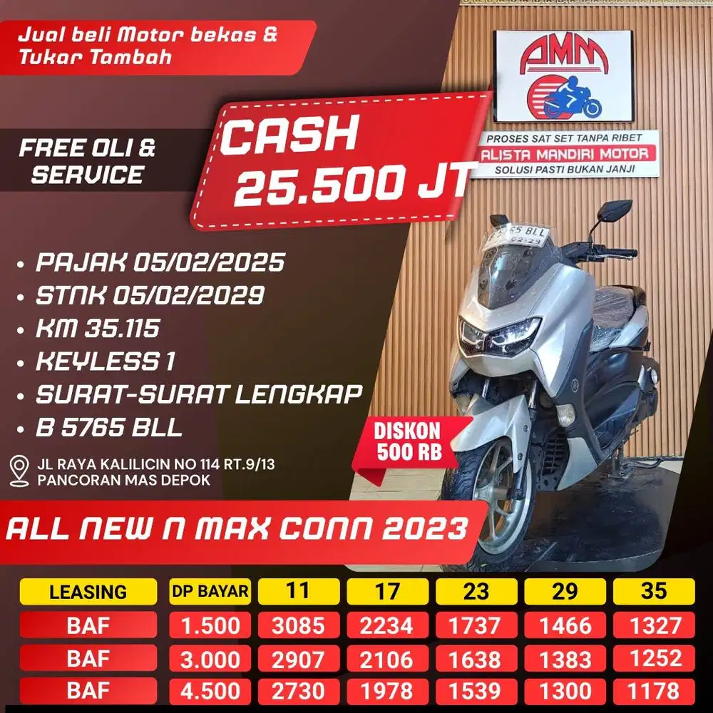 ALL NEW NMAX CONN 2023 CASH KREDIT INDODANA KREDIVO GOPAYLATER ALISTA