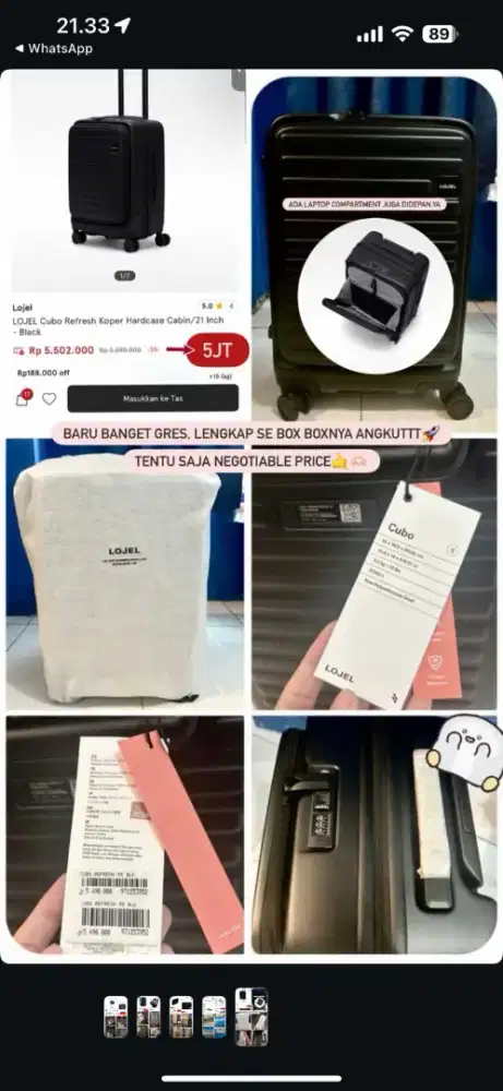 LOJEL Cubo Refresh Koper Hardcase Cabin 21 in