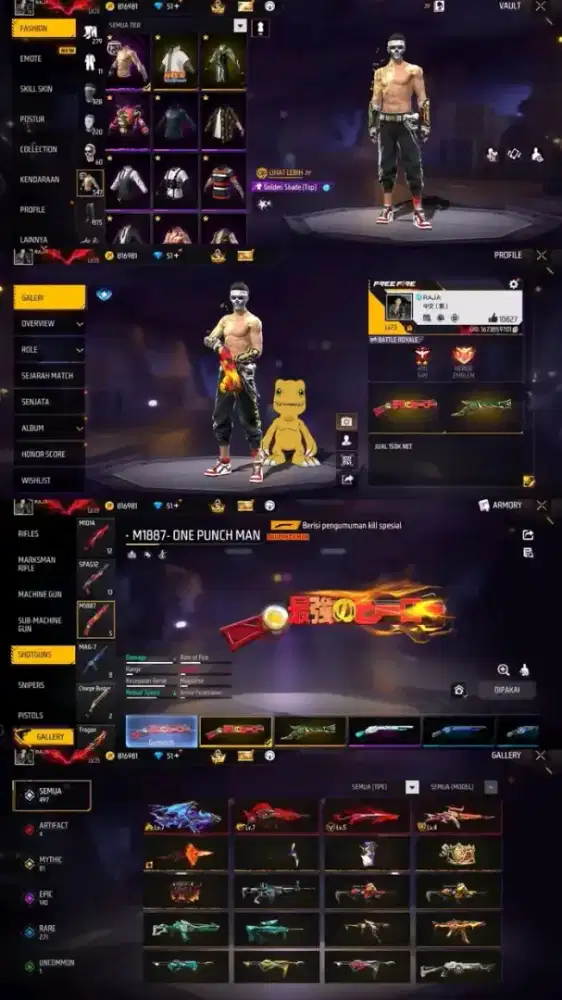 JUAL AKUN FF SULTAN BAGUS MURAH MERIAH AMANAH DAN TERPERCAYA