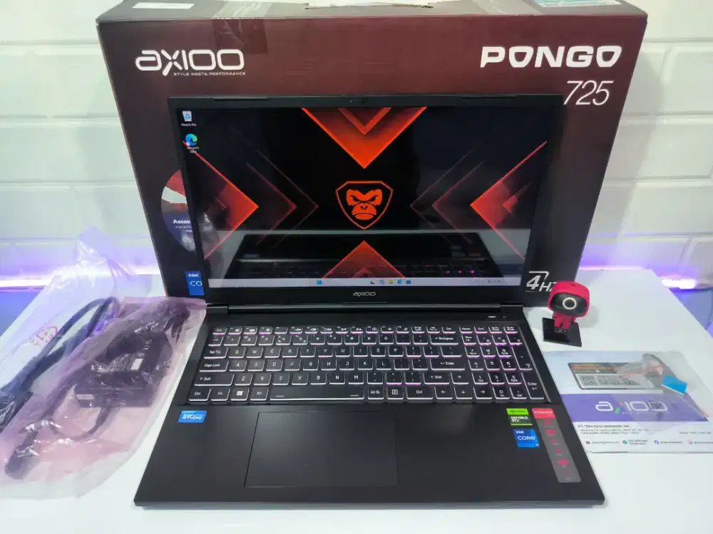 AXIOO PONGO 725 GAMING I7-12650H 16GB 512GB RTX 2050 4GB 144Hz Mulus
