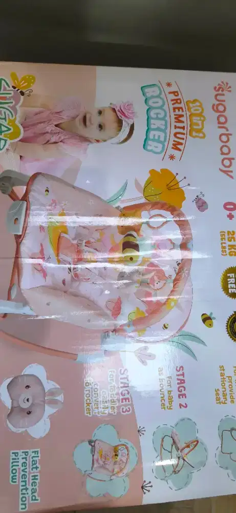 Bouncer sugar baby premium rocker 10 in 1