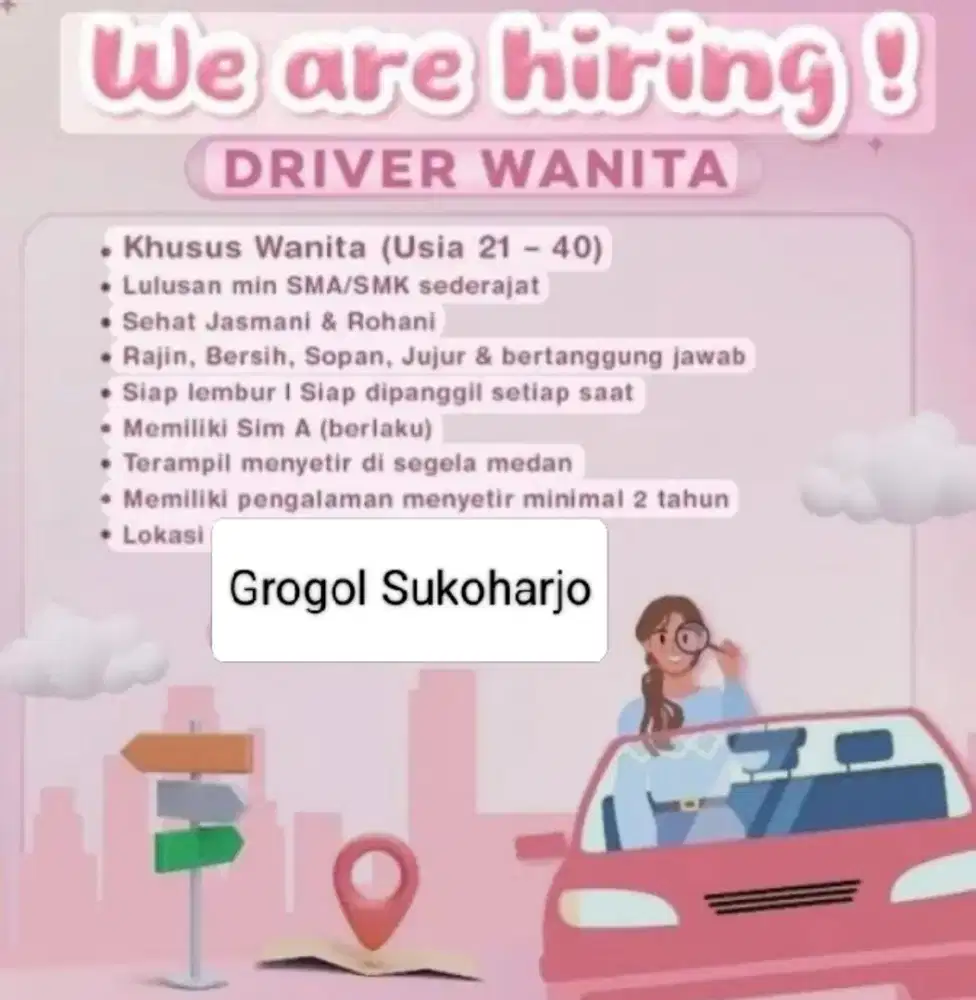 Driver wanita berpengalaman