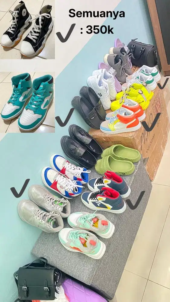 Jual rugi sepatu edisi mau pindah kota