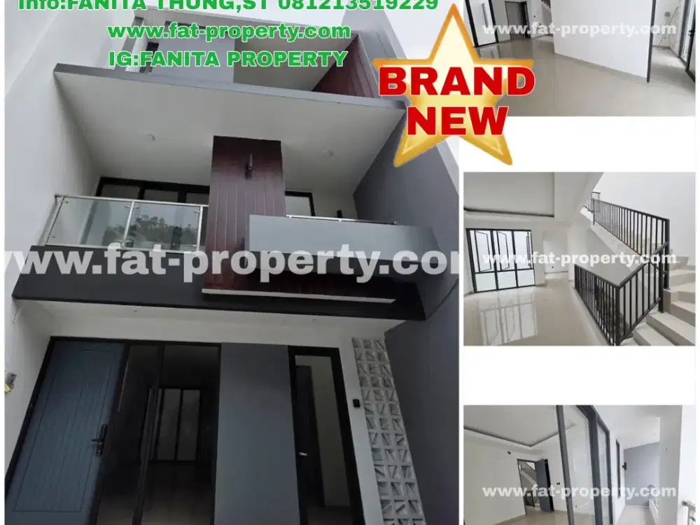 Dijual rumah baru bgs di Citra 5,JakBar LT128m2(8×16) LB260m2,Tenggara,5BR+1