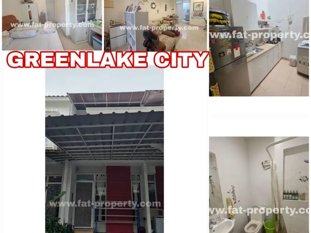 Dijual rumah bgs udah renov di Greenlake City Cluster Amerika LT60m2 LB87m2,Selatan,2BR+1