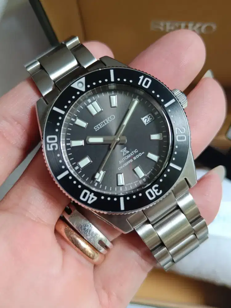 Seiko 62mas SBDC101 JDM grey original bekas full set bagus normal