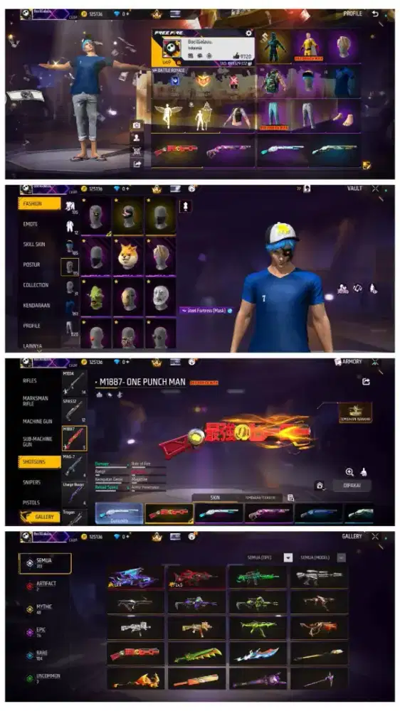 Jual beli akun FF harga mura