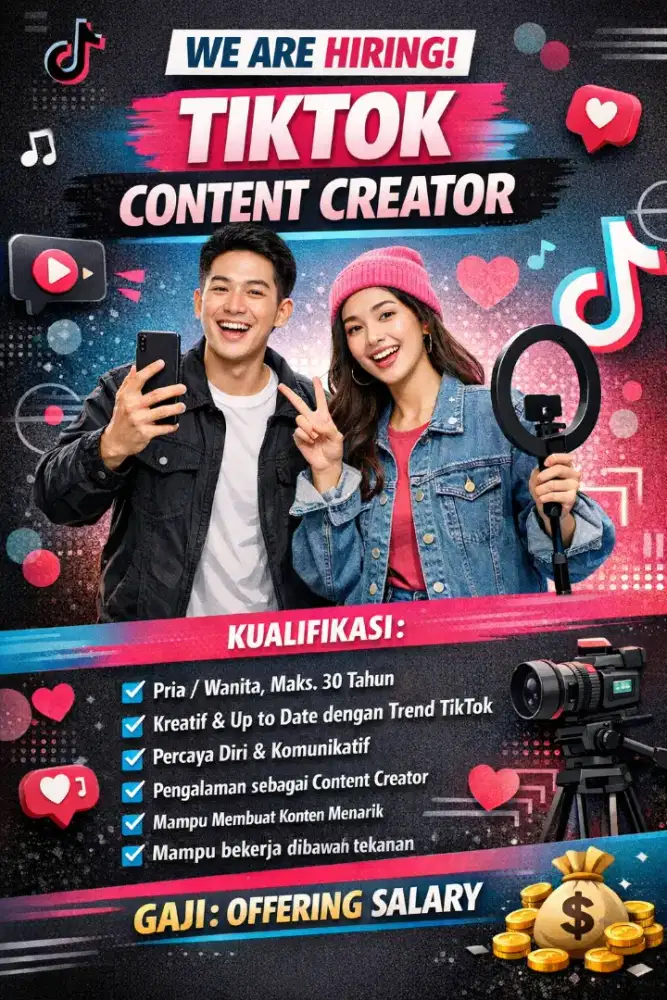 Dibutuhkan segera Konten Creator