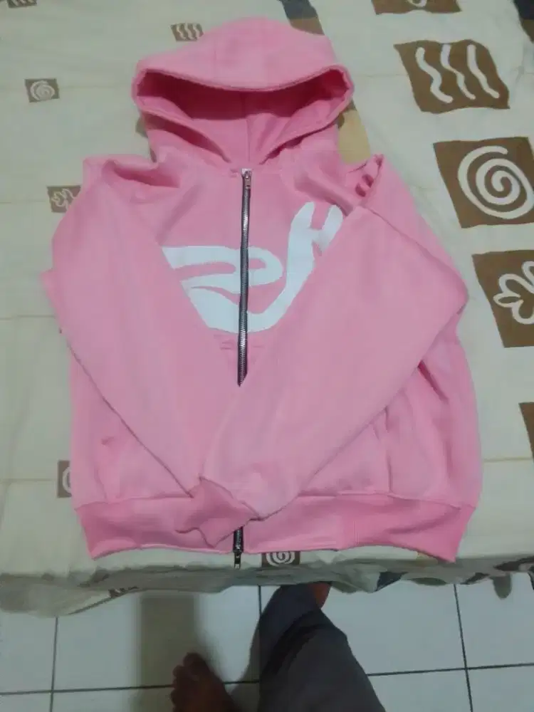 hoodie double zip boxy