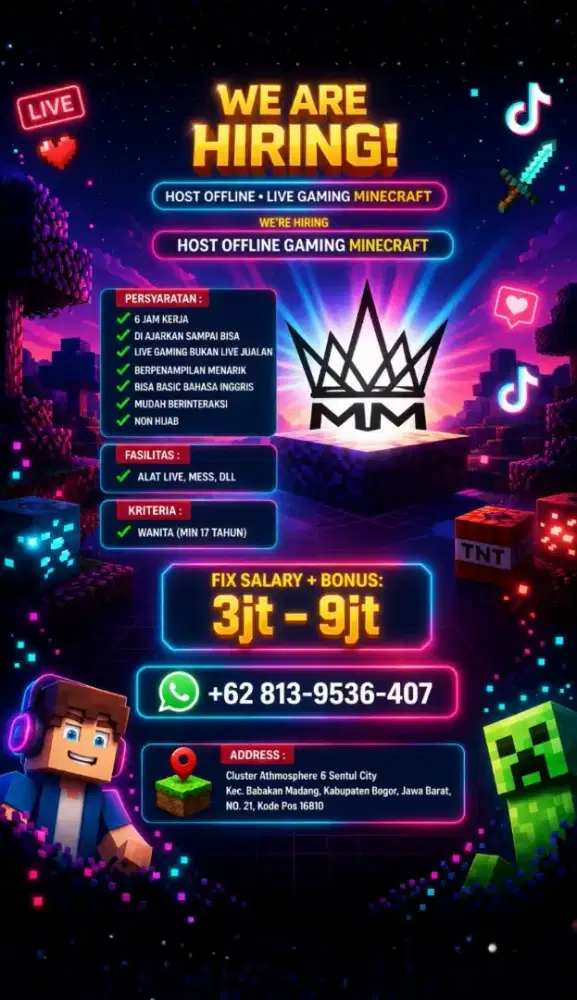 Host Live Gaming - Minecraft