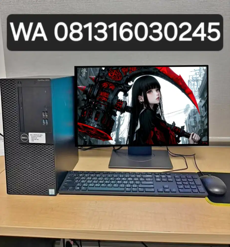 PC GAMING FULSET + LCD + RAM 8 GB + VGA 1 GB + HD 500 GB + GAMES APP