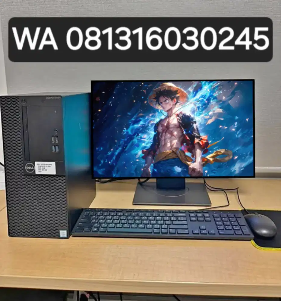 PC GAMING FULSET + LCD + RAM 8 GB + VGA 1 GB + HD 500 GB + GAMES APP
