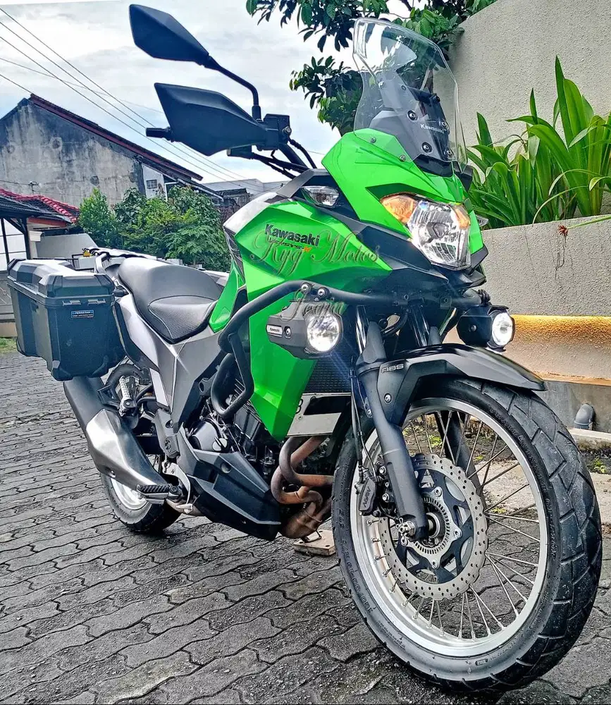 Kawasaki Versys X 250 Tourer ABS Green 2017 Plat B Depok Pajak Panjang