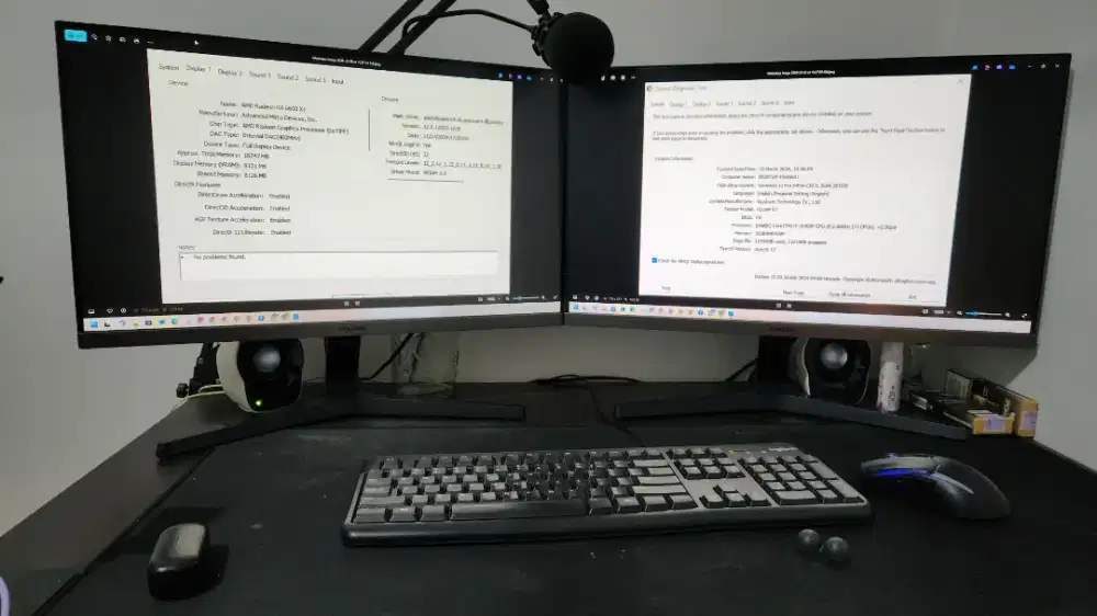 KOMPUTER 1 SET DENGAN MEJA GAMING DAN KURSI !!