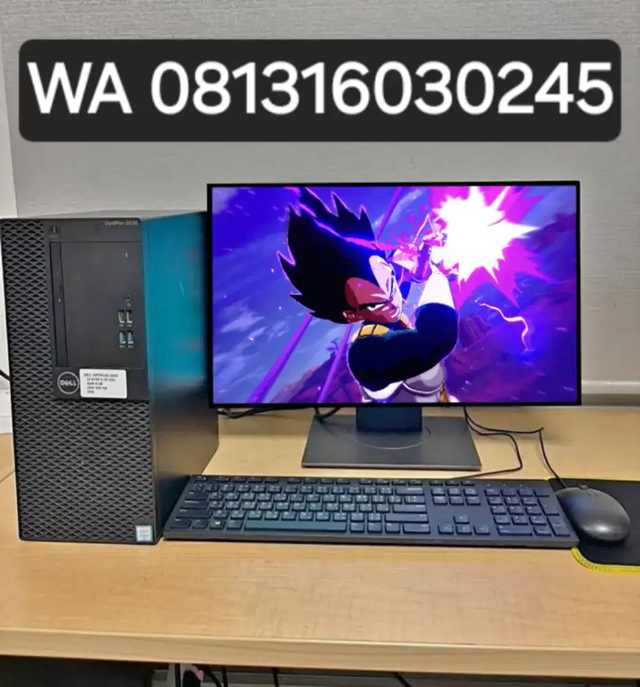 PC GAMING FULSET + LCD + RAM 8 GB + VGA 1 GB + HD 500 GB + GAMES APP