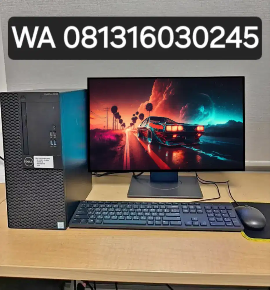 PC GAMING FULSET + LCD + RAM 8 GB + VGA 1 GB + HD 500 GB + GAMES APP