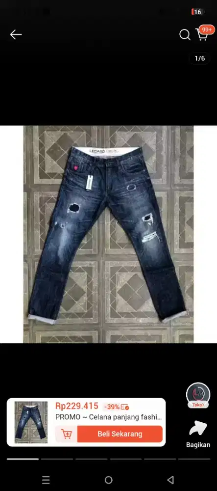 Jual celana lecaso size 34