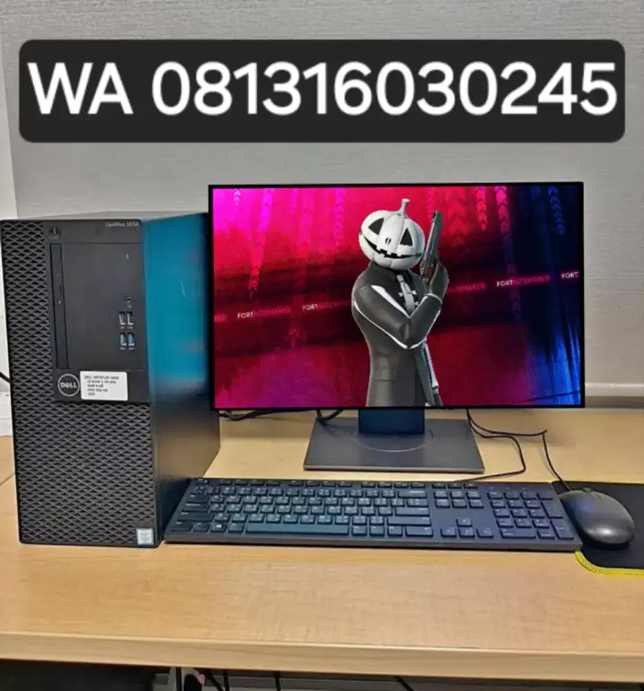 PC GAMING FULSET + LCD + RAM 8 GB + VGA 1 GB + HD 500 GB + GAMES APP