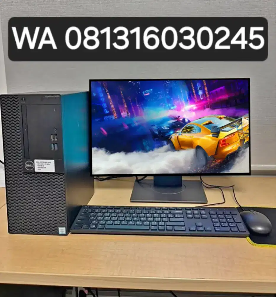 PC GAMING FULSET + LCD + RAM 8 GB + VGA 1 GB + HD 500 GB + GAMES APP