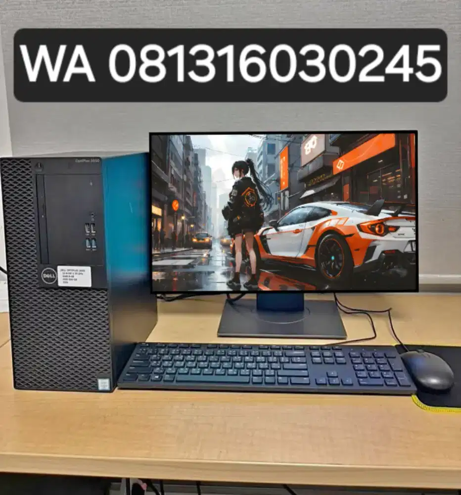 PC GAMING FULSET + LCD + RAM 8 GB + VGA 1 GB + HD 500 GB + GAMES APP