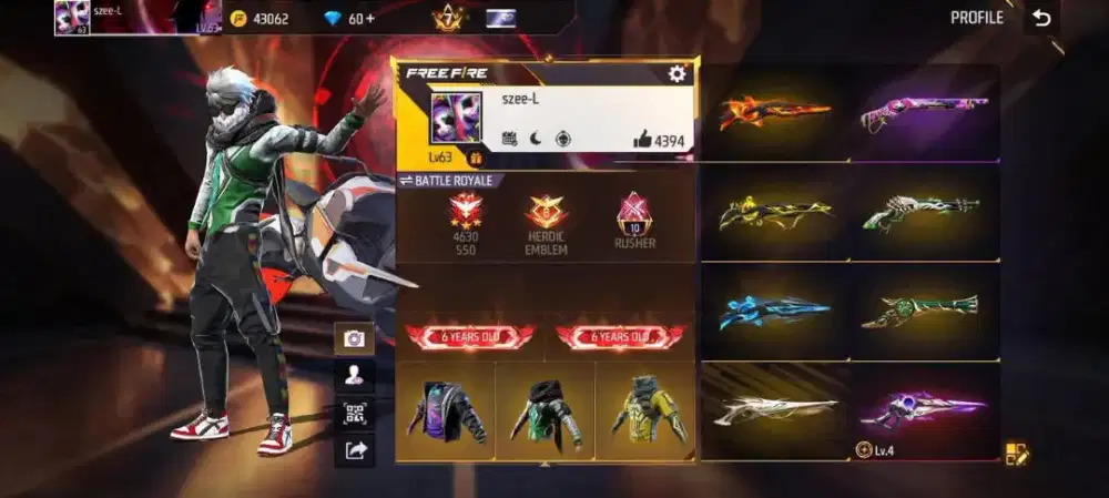 JUAL BELI AKUN FREE FIREEEE MURAH MERIAH AMANAH