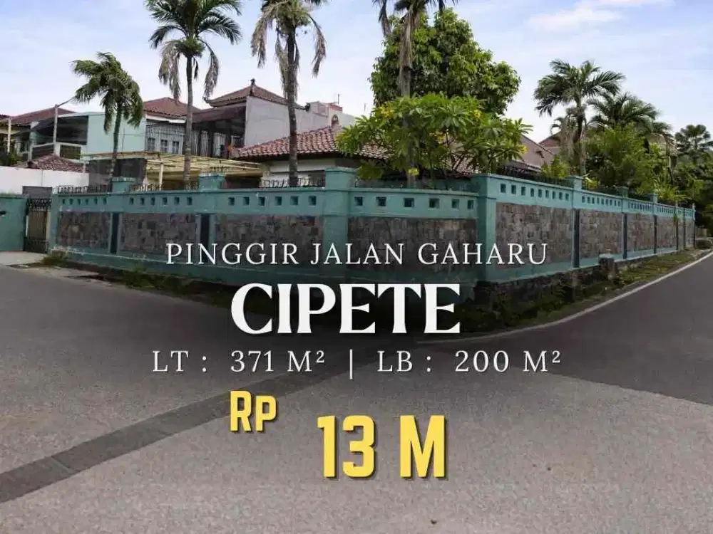 Dijual Murah Rumah Di Gaharu Cipete Lokasi Stategis di Pingir Jalan | Lingkungan Nyaman