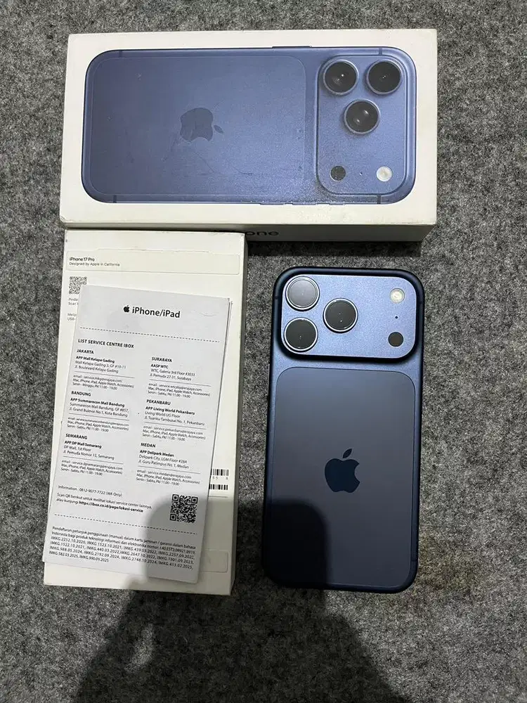 iPhone 17 Pro 256gb Deep Blue resmi iBox