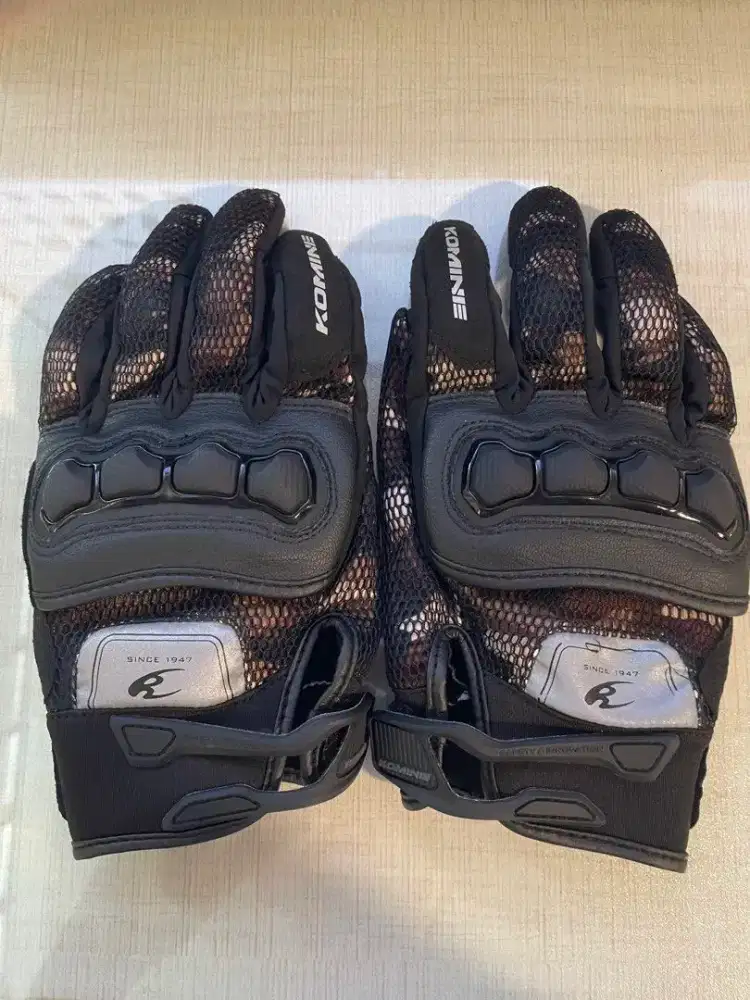 Komine GK-215 motor gloves sarung tangan touring mesh bikers size M