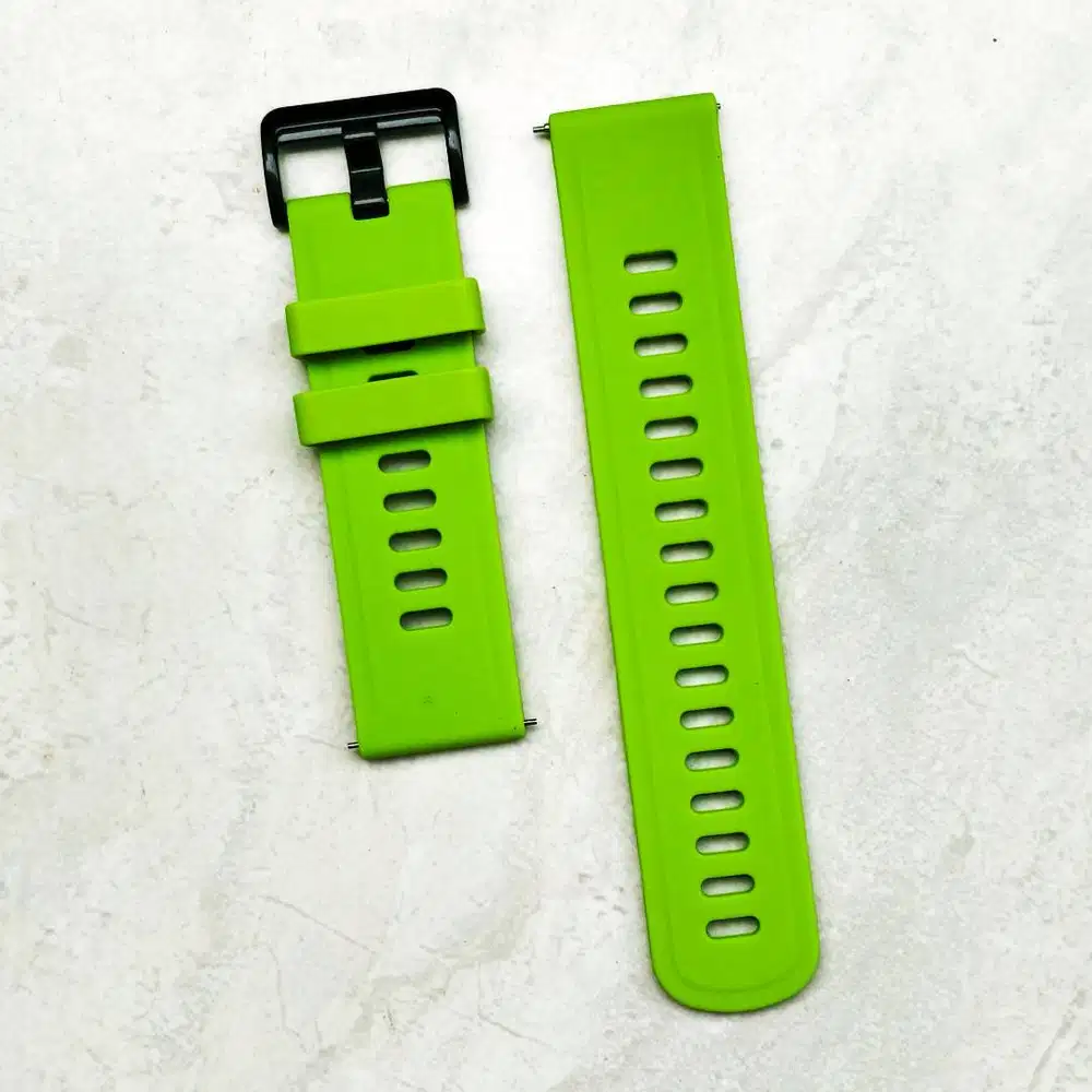 Strap Tali Jam Tangan Smartwatch Rubber Silikon Hijau Muda Grass Green