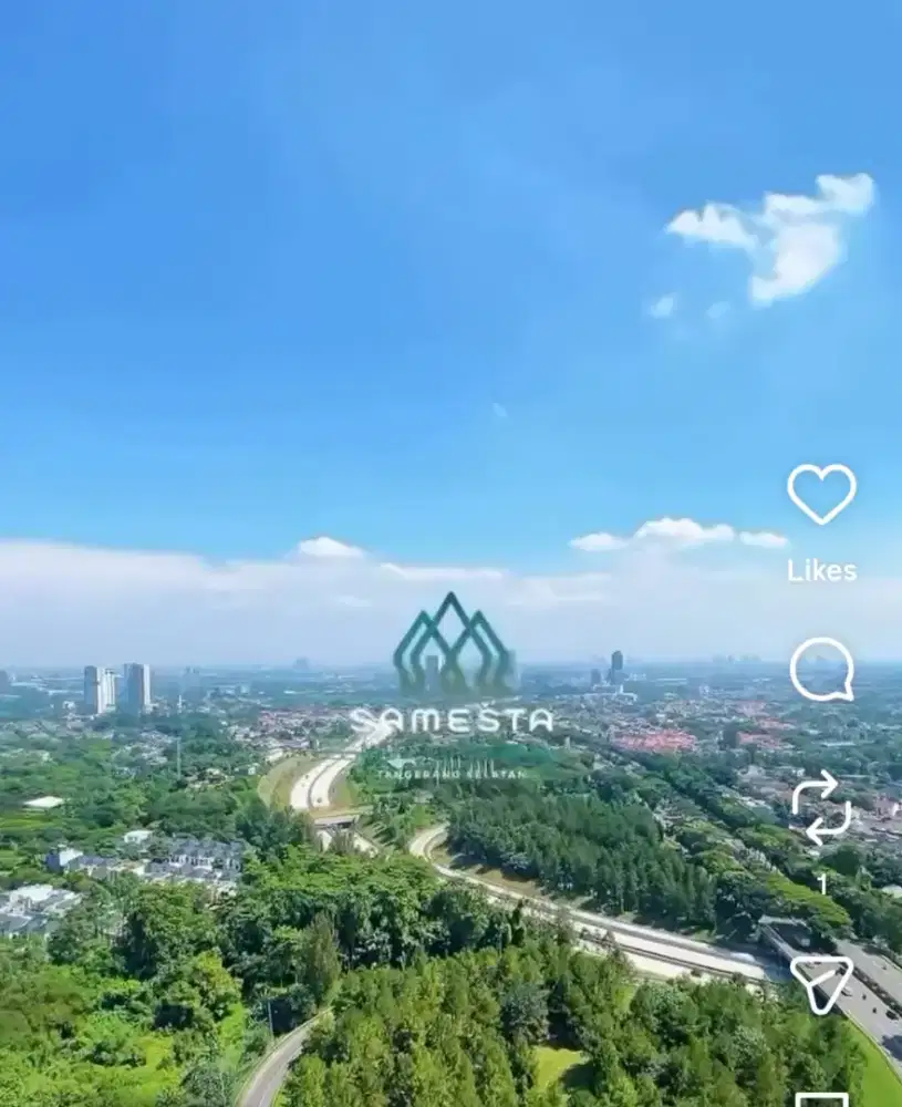 Apartemen Siap Huni nempel Stasiun dan Tol  Mahata Semesta BSD