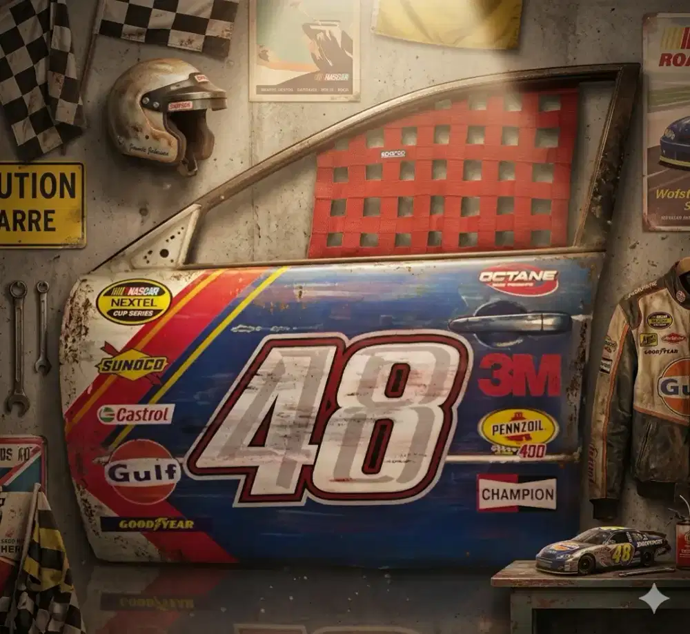 Hiasan dinding dekorasi pintu NASCAR vespa lawas jadul antik vintage