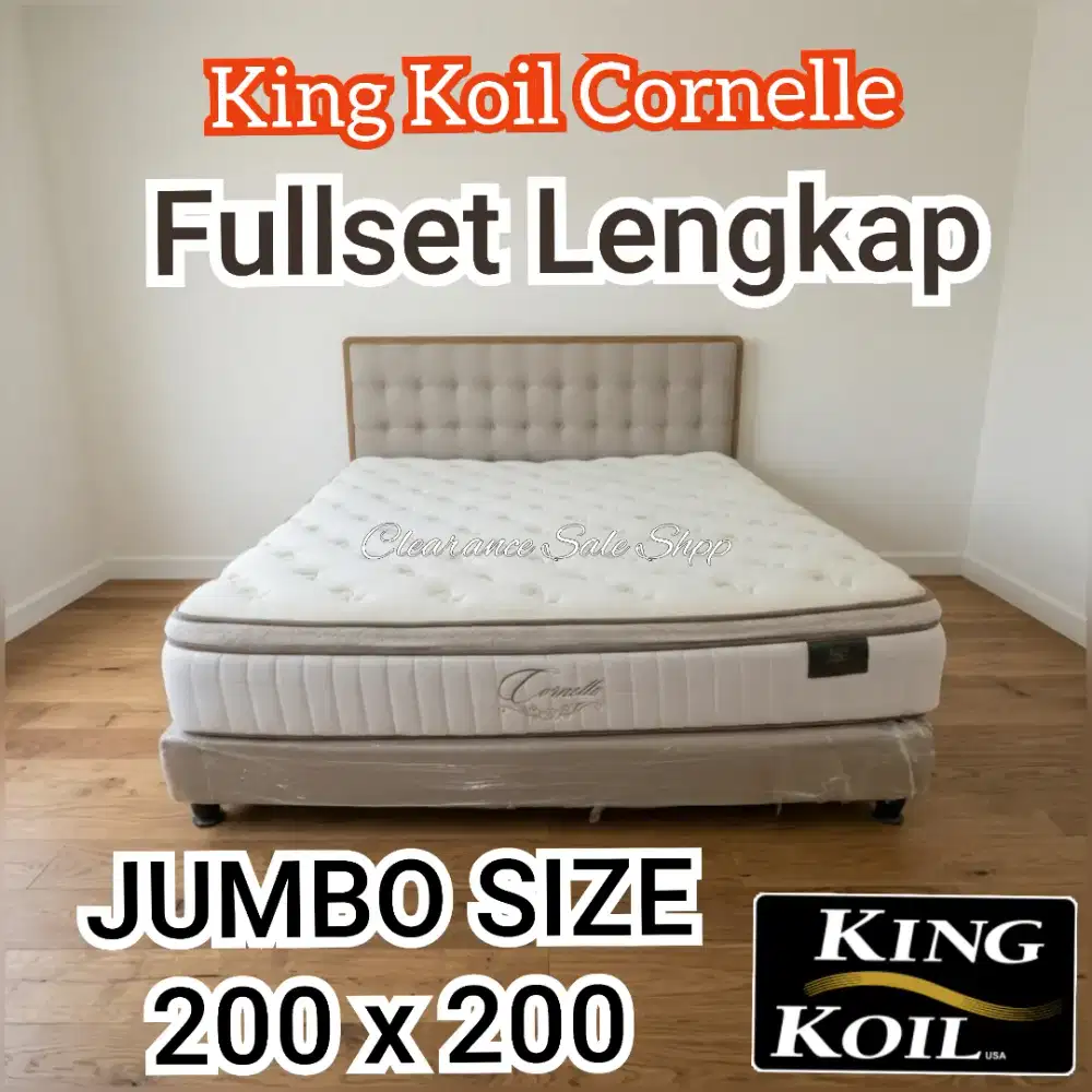 Kasur King Koil Cornelle Fullset Lengkap