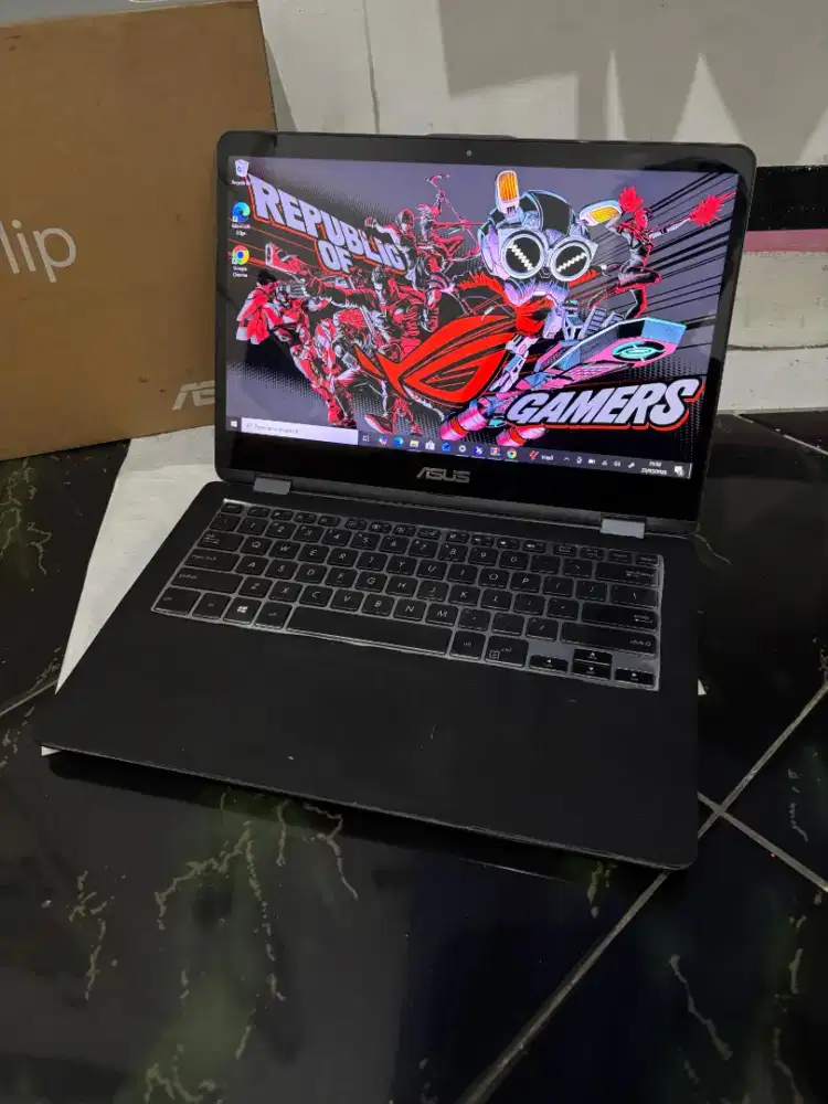 LAPTOP ASUS DUAL VGA LAYAR TOUCHCREEN 360% MURAH NORMAL