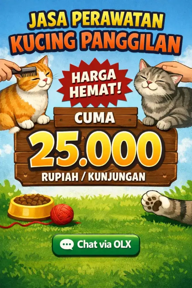 Jasa cat sitter panggilan