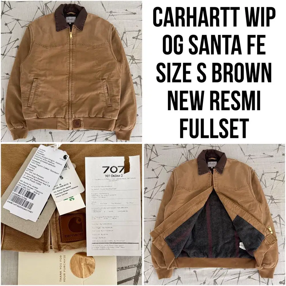 NEW Resmi - Size S CARHARTT WIP | OG SANTA FE - Jaket Pria Hamilton