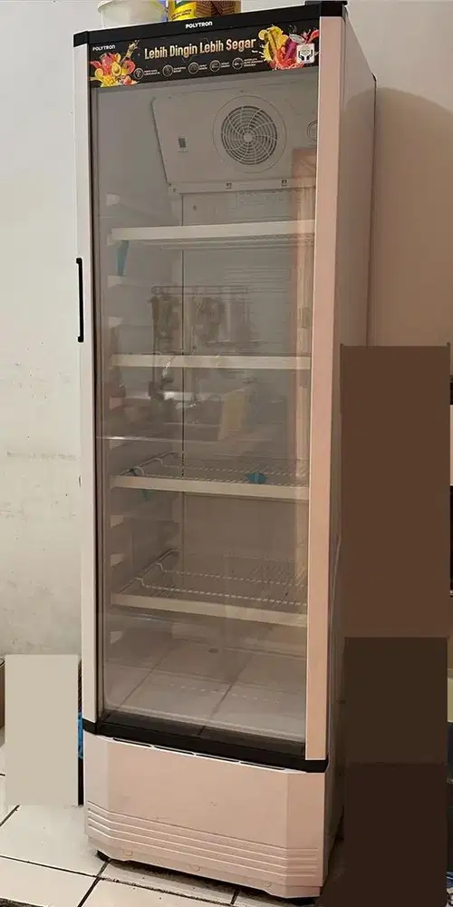 Dijual Showcase Kulkas 1 pintu POLYTRON - Bekas Berkualitas Siap Pakai