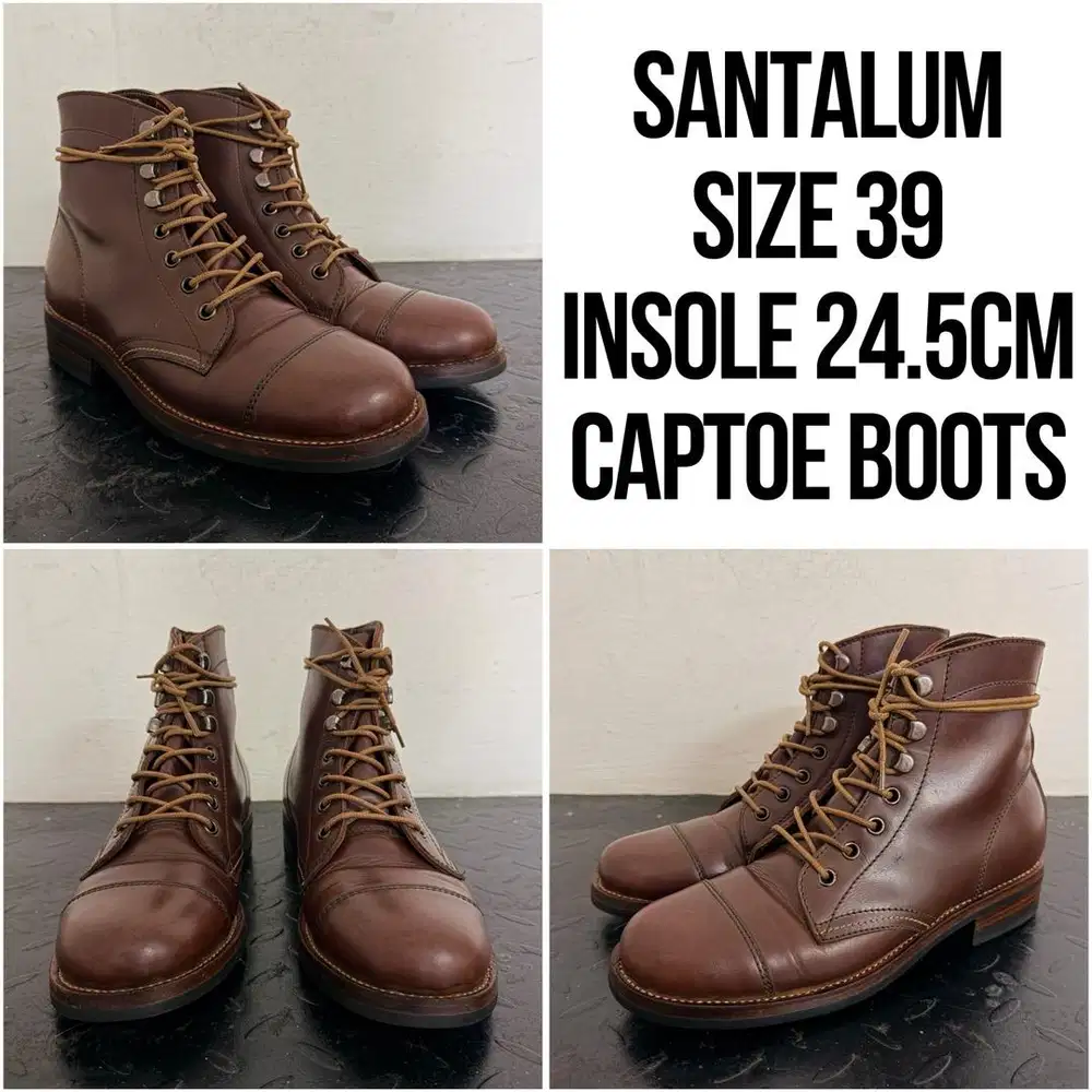 Langka Size 39 - SANTALUM | Brand Langka Captoe Sepatu Boots Pria