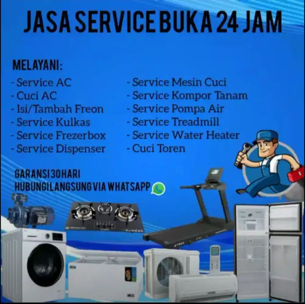 Service AC, kulkas, mesen cuci,