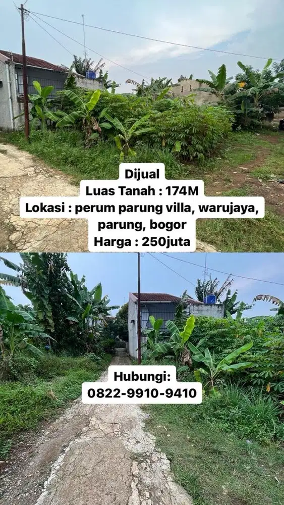 Tanah Kavling murah di waru jaya parung