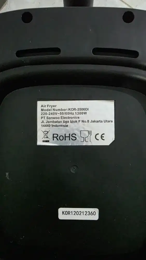 Sanwoo Air Fryer KOR-3506Dl