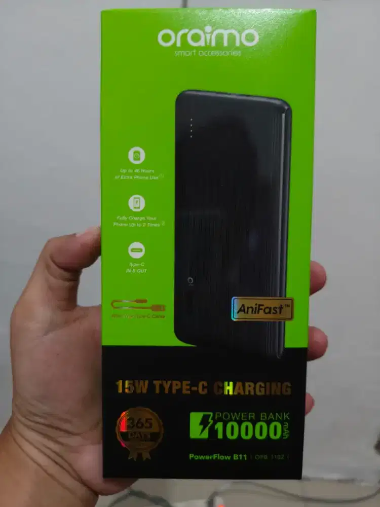 POWER BANK ORAIMO 15W TYPE C 10.000 MAH