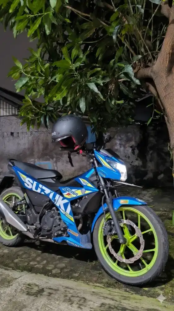 Suzuki Satria FUFI Injeksi 2019 Plat A km rendah Blu Livery GP
