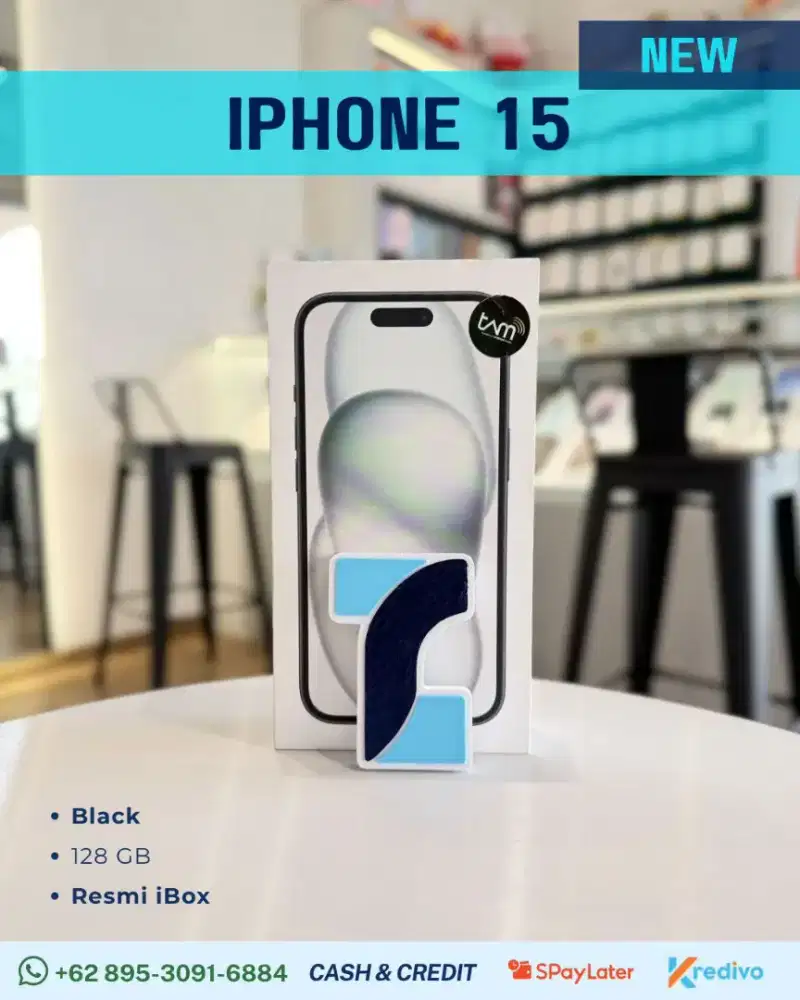 IPHONE 15 128GB - BLACK NEW SEGEL