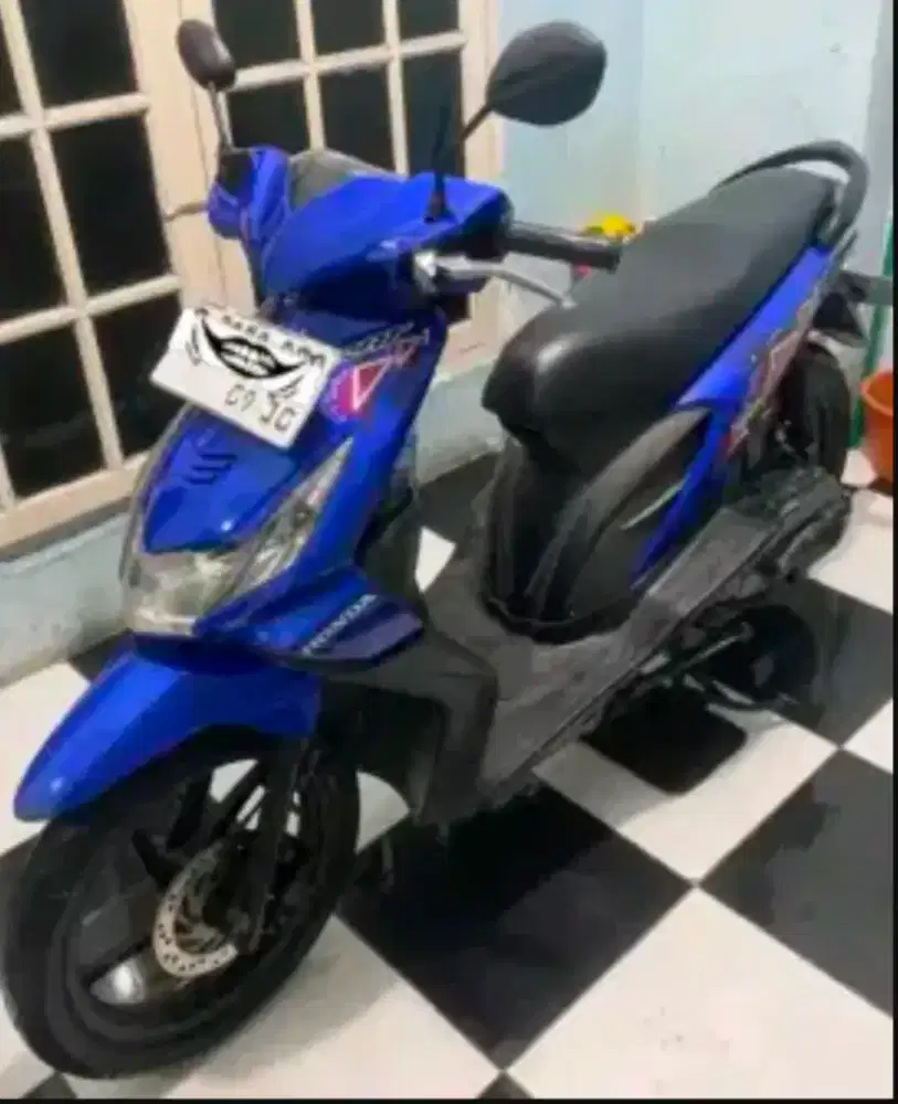 Honda Beat Biru 2011 Pajak Hidup Panjang Mulus Normal