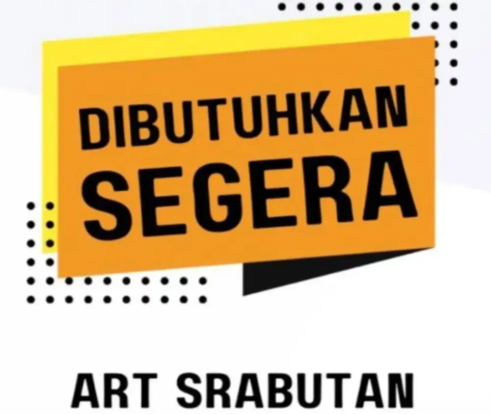 ART serabutan rumahan pengasuh anak