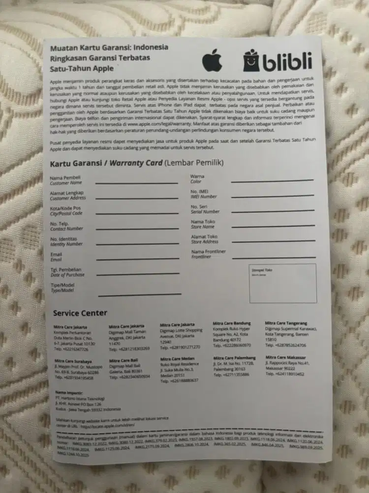 Iphone 15 Bekas mirip Baru (Murah)