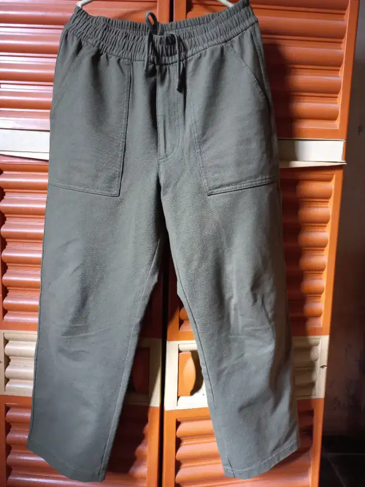 SECOND - CELANA ANKLE JERSEY WASHED - OLIVE