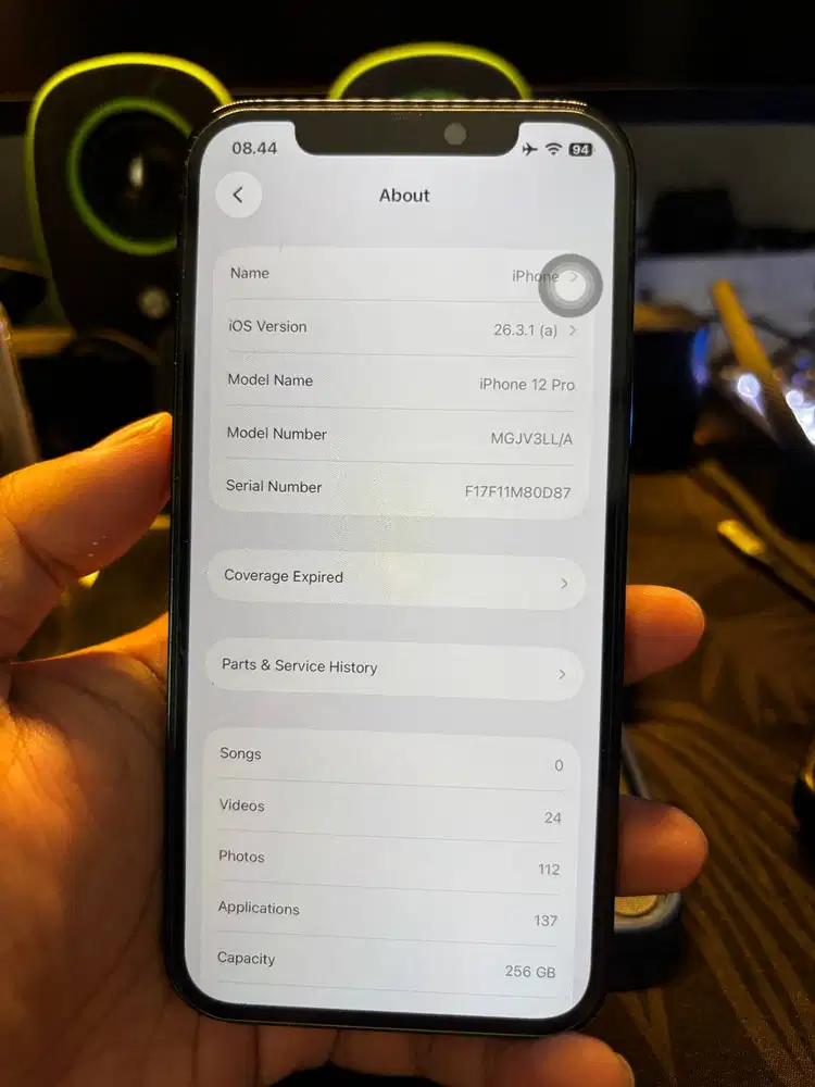 [Ready] iPhone 12 Pro Pasific Blue 256gb ex Inter - XL Only - minus