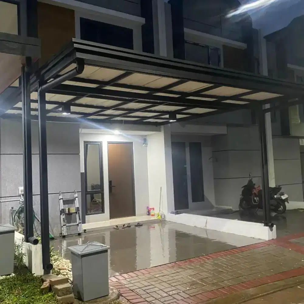 Kanopi alderon rangka hollo galvanis