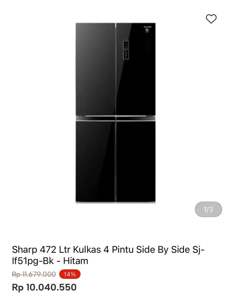 KULKAS SHARP MULTIDOOR 472liter